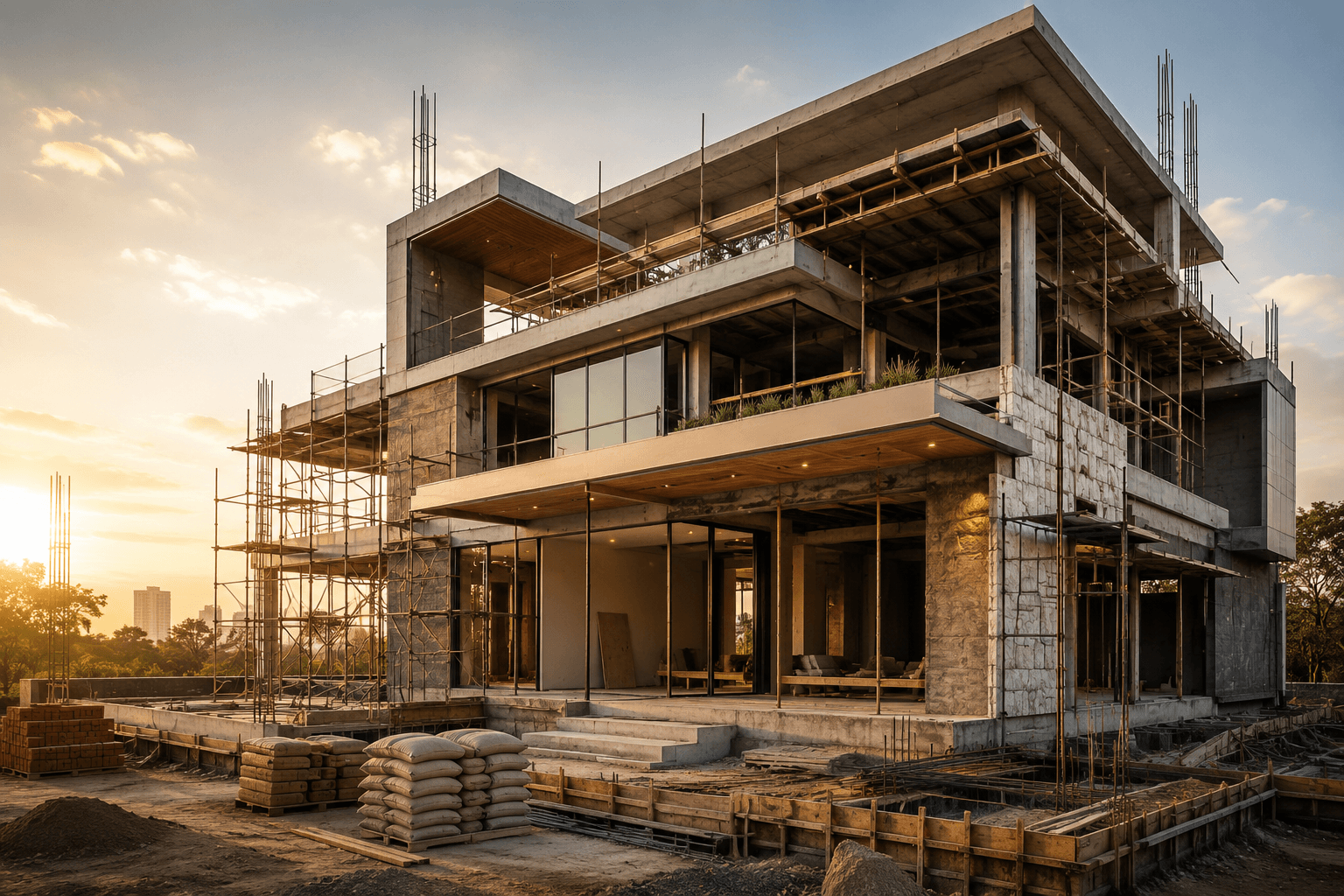 A YV Homes house under construction