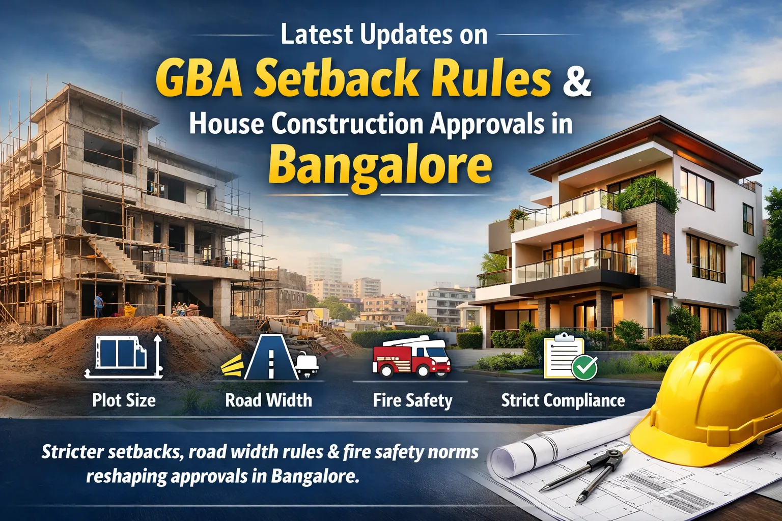 Latest Updates on GBA Setback Rules for House Construction Approvals in Bangalore
